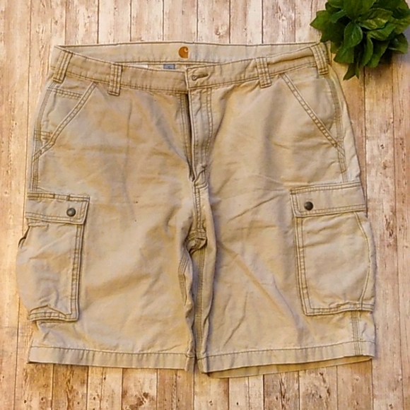 Carhartt men's khaki cargo shorts size 40 (J3) - Picture 1 of 4